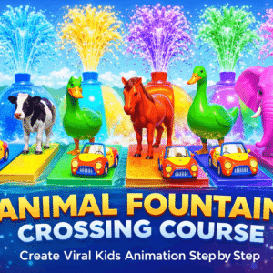 Animal Fountain Crossing – Full 3D Animation Course (Blender)